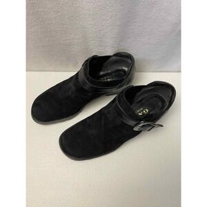 GAMA Womens Leather ankle boots‎ size 6 Black Davos made in Italy Grunge